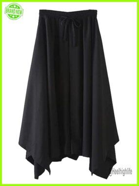 Japanese Style Samurai Hakama Harem Pants Unisex Yoga Pants Wide Leg